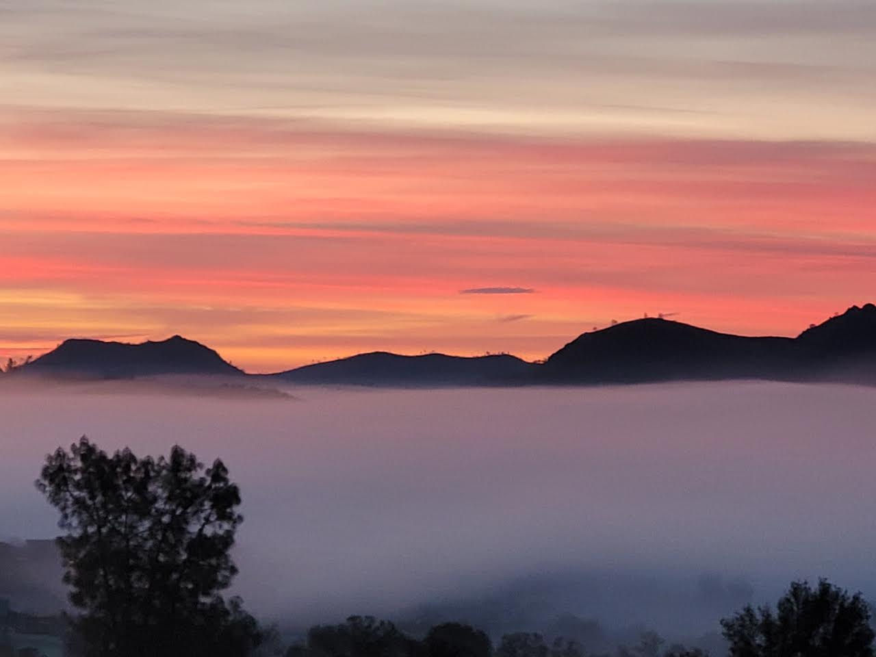 Foggy Mountain Sunrise